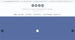 Desktop Screenshot of critcaremd.com